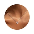 thumbnail image 1 of U7 Heart Initial Pendant Necklace 925 Sterling Silver Necklace CZ Letter Necklace Chain for Women Birthday Jewelry Gift, Letter S, 1 of 9