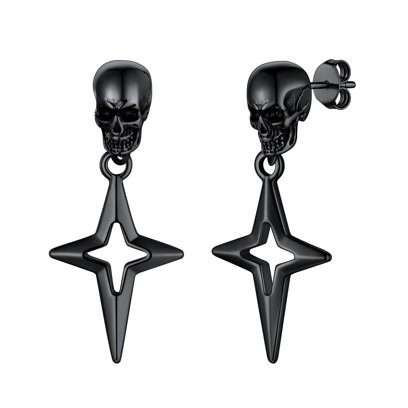 Skull Earrings – Cute Gothic Jewelry Set – Beluga Design