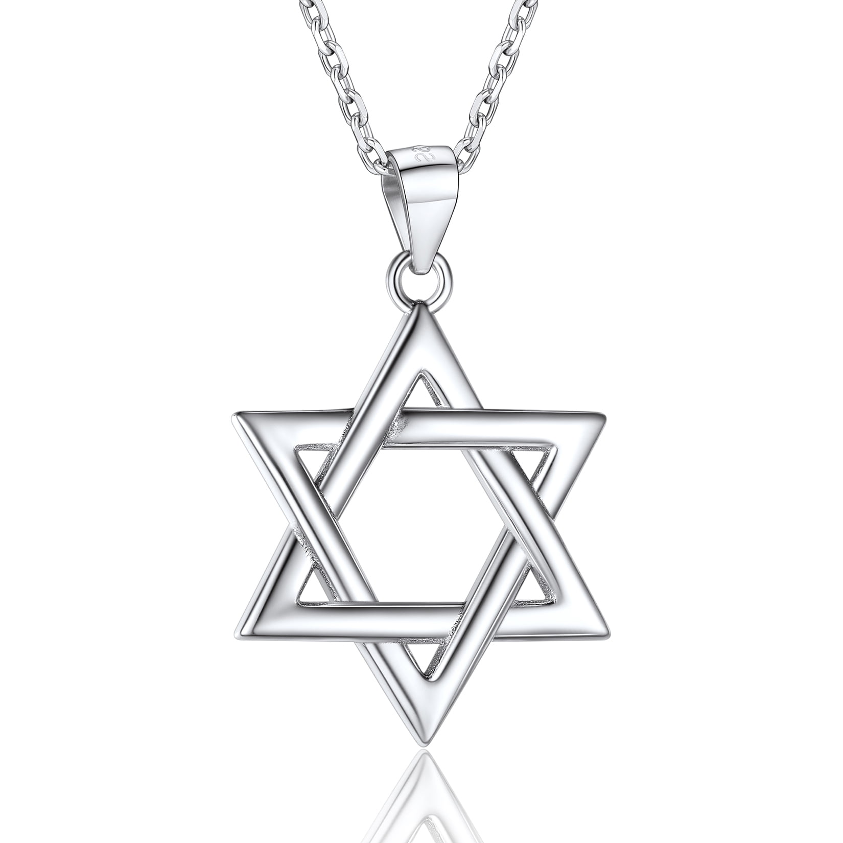 URONE Star Of David Bracelet - 925 Sterling Silver Jewish Star Bracelet, Gift For Women