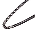 thumbnail image 1 of U7 Black Cuban Necklace for Men Stainless Steel Curb Chain Jewelry 6mm 22 Inch Fashion Gift for Son Husband, 1 of 8