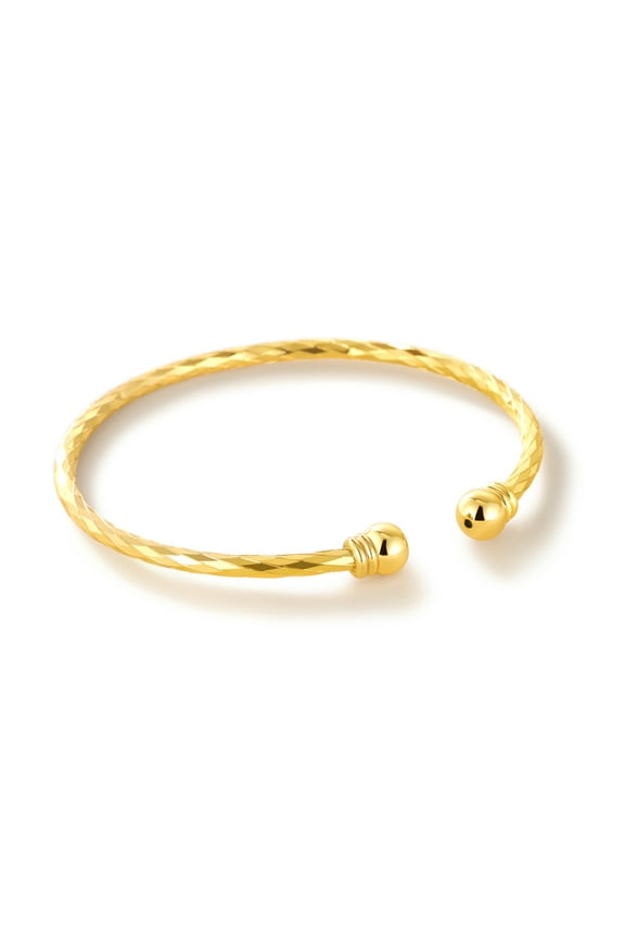 Twisted Gold Bracelet for Women Open Bracelet Jewelry Fashion Solid Cuff Bangle Christmas Birthday Gift