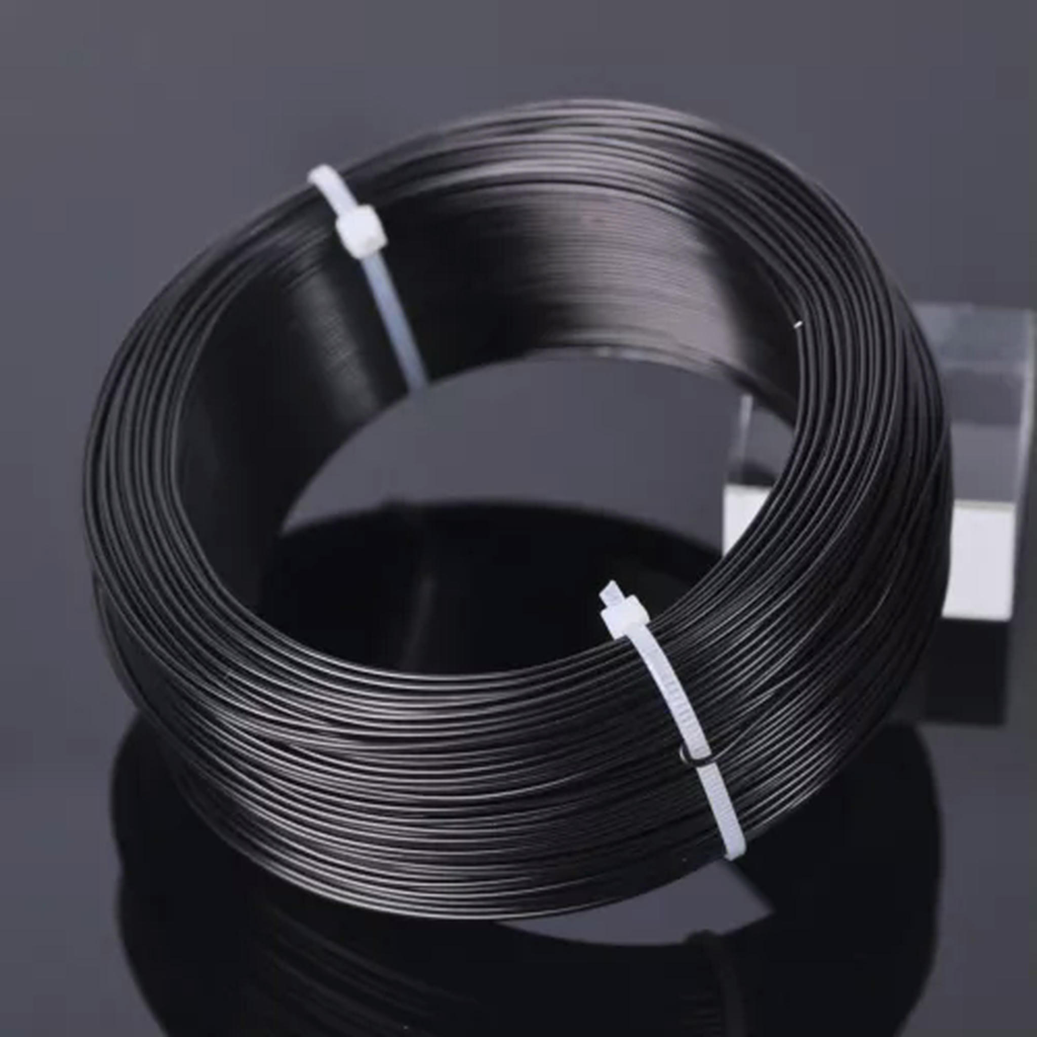 U8MO 1/1.5/2/2.5/3mm Soft Metal Aluminium Craft Beading Wire Cord Wholesale DIY-2.5mm-Black