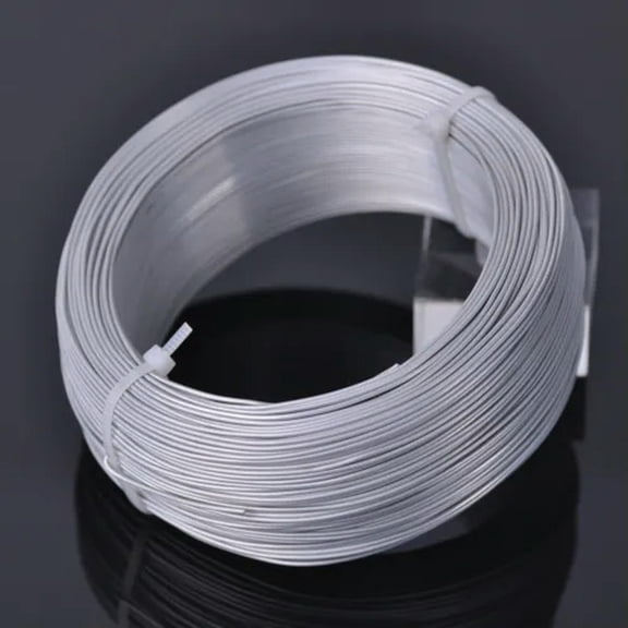 U8MO 1/1.5/2/2.5/3mm Soft Metal Aluminium Craft Beading Wire Cord Wholesale DIY-2.5mm-Matte Silver