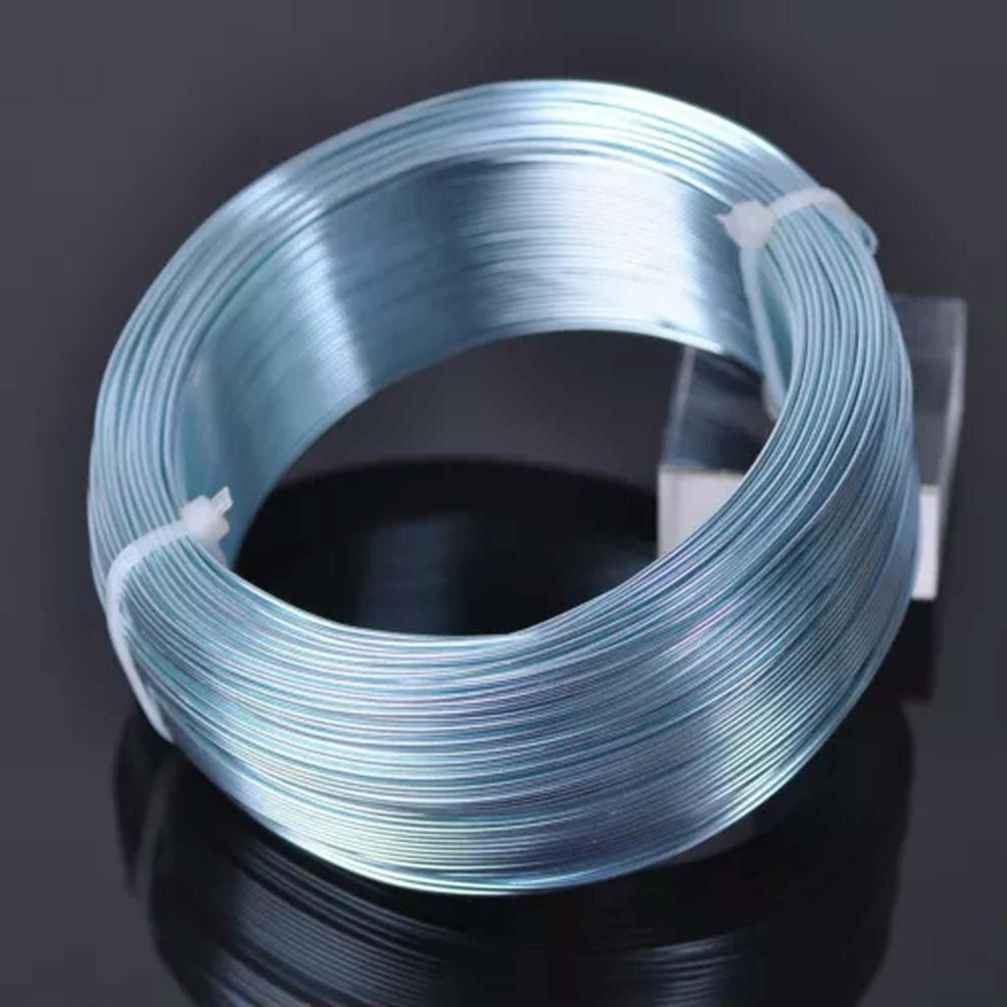 U8MO 1/1.5/2/2.5/3mm Soft Metal Aluminium Craft Beading Wire Cord Wholesale DIY-2mm-Aqua Blue