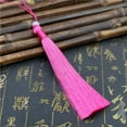 thumbnail image 1 of U8MO 1/10PC 12cm Bead tassels for jewelry making DIY Earrings Tassel Pendants Trim-Rose red-1pc, 1 of 8
