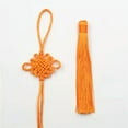 thumbnail image 1 of U8MO 1 Set Handwork Chinese Knot Tassel Craft Jewelry Making DIY Pendant Accessory-Orange, 1 of 3
