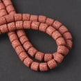 thumbnail image 1 of U8MO 1 Strand 6mm 8mm 10mm Natural Volcano Lava Stone Cylinder Shape Crafts Beads-Reddish Brown-6mm 62pcs, 1 of 4