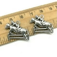 thumbnail image 1 of U8MO 10/30pcs knight horse antique silver charms pendants jewelry DIY 17*20mm-4pcs, 1 of 8