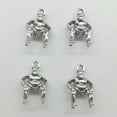 thumbnail image 1 of U8MO 10/30pcs sumo wrestler antique silver charms pendants jewelry DIY 19*12mm-10pcs, 1 of 8