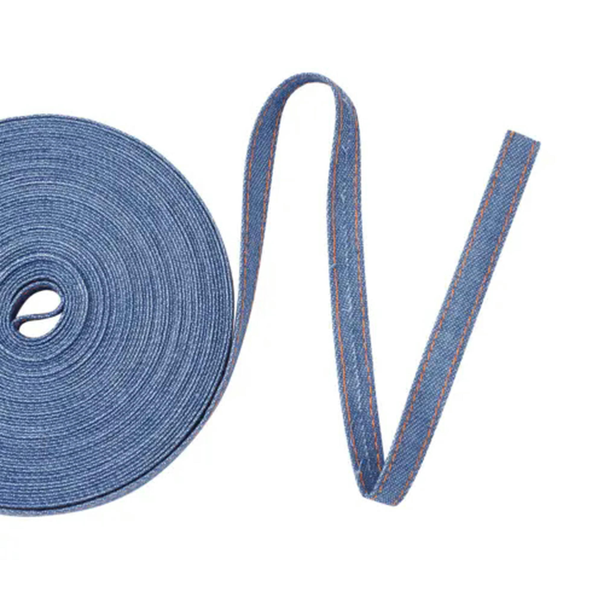 U8MO 10.9Yard Stitch Denim Ribbon Layering Cloth Fabric Jeans Bows ...