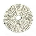 thumbnail image 1 of U8MO 10 Meters 1.5mm Facets Cut Copper Metal Ball Chain Wholesale for Jewelry Making-White, 1 of 5