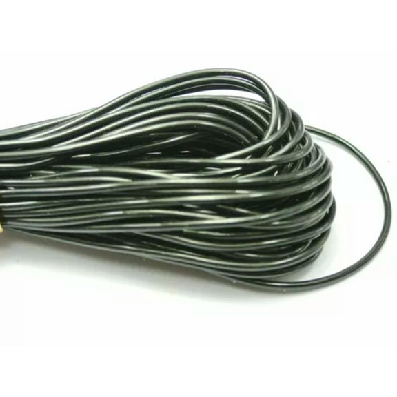 U8MO 10 Meters Transparent 2mm Hollow Tubing Jewelry Cord Cover Memory Wire Craft DIY-Black