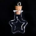thumbnail image 1 of U8MO 10 Mini Empty Glass Bottle Vials Cork Pendants Wish Bottles 10 Style for Choice-G Star, 1 of 9