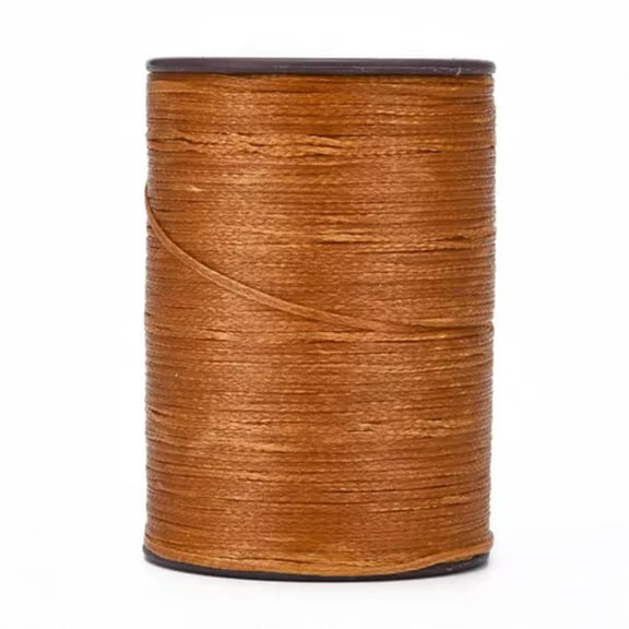 U8MO 10 Roll 109.36 yards/Roll 0.8mm Flat Waxed Braided Cords Thread Sew Craft String-Saddle Brown