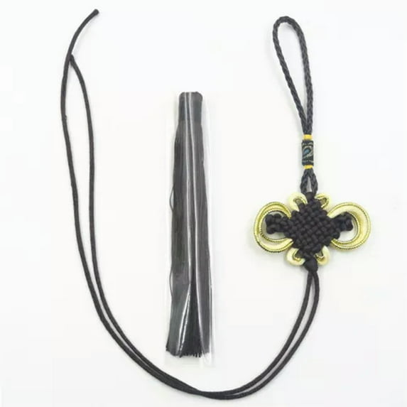 U8MO 10 Set Chinese Knot Tassel Pendant DIY Craft Home Decor Car Hangings 14 Colors-coffee-10 sets