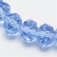thumbnail image 1 of U8MO 10 Strds Handmade Abacus Glass Beads Faceted Loose Bead Tiny Beading Craft 6x4mm-Cornflower Blue, 1 of 2