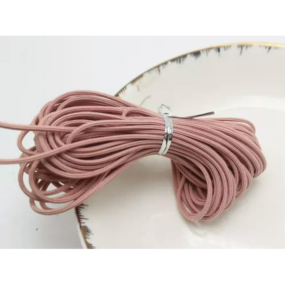 U8MO 10 meters Elastic Cord Stretch Thread String Hexagon 2.5mm For Sewing Craft-2# Watermelon Pink