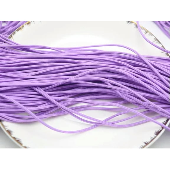U8MO 10 meters Elastic Cord Stretch Thread String Hexagon 2.5mm For Sewing Craft-6# Light Purple