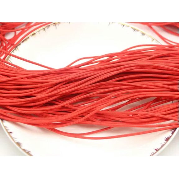 U8MO 10 meters Elastic Cord Stretch Thread String Hexagon 2.5mm For Sewing Craft-7# Red