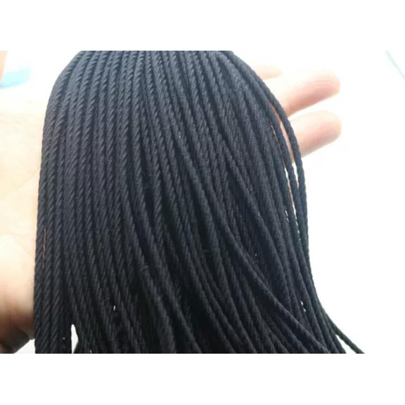 U8MO 10 meters Twisted Elastic Cord Stretch Thread String 2.5mm For Sewing Craft-1# Black