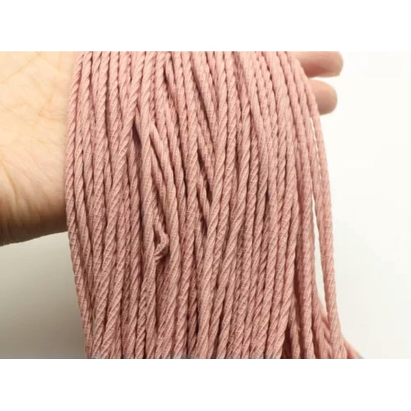 U8MO 10 meters Twisted Elastic Cord Stretch Thread String 2.5mm For Sewing Craft-10# Watermelon Pink