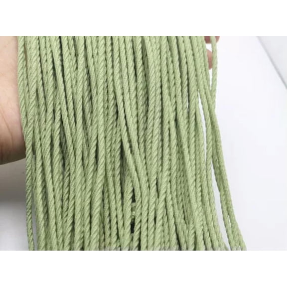 U8MO 10 meters Twisted Elastic Cord Stretch Thread String 2.5mm For Sewing Craft-4# Light Green
