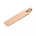 thumbnail image 1 of U8MO 10 pcs Rectangle 304 Stainless Steel Stamping Blank Tag Pendants 41x10x1.4mm-Rose Gold, 1 of 2
