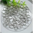 thumbnail image 1 of U8MO 100/500pc 8mm Metal Round Split Rings Small Double Ring For Jewelry Making DIY-100pcs, 1 of 5