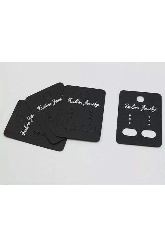 100 Black Jewelry Earring Display Hanging Holder Cards 1.8"X1.2"