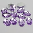 thumbnail image 1 of U8MO 100 Dark Purple Flatback Acrylic Rhinestone Oval Gems 13X18mm No Hole, 1 of 8