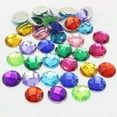 thumbnail image 1 of U8MO 100 Flatback Acrylic Sewing Rhinestone Round Button Gems 14mm Sew on beads-Mixed Colour, 1 of 8