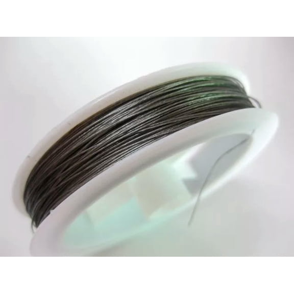 U8MO 100 Meters Silver Beading Cord Wire Thread Tiger Tail 0.38mm Jewelry cord