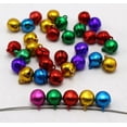 thumbnail image 1 of U8MO 100 Mixed Color Aluminum Christmas Jingle Bells Beads Charms 8mm Decoration DIY, 1 of 5