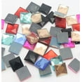 thumbnail image 1 of U8MO 100 Mixed Color Faceted Square Flatback Glass Crystal Rhinestone Gems 10X10mm, 1 of 5