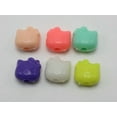thumbnail image 1 of U8MO 100 Mixed Pastel Color Acrylic Beads Charm Various Shape Flower Heart Kids Craft-Cat Face 11X11mm, 1 of 2