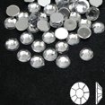 thumbnail image 1 of U8MO 1000 Clear Color Acrylic Flatback Round Crystal Rhinestone Gem 5mm(0.2") No Hole, 1 of 9