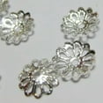thumbnail image 1 of U8MO 1000 pcs Filigree Flower 9mm Bead Caps End Caps for Craft DIY Jewelry Making-Dull Silver, 1 of 9