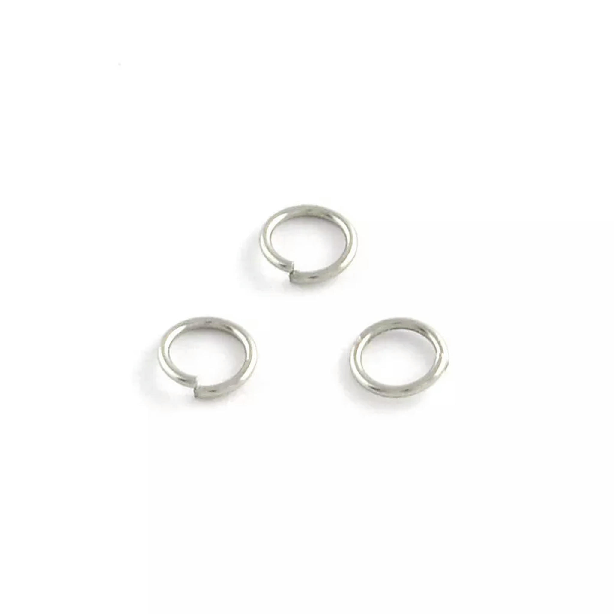 U8MO 10000pcs 304 Stainless Steel Open Jump Rings Unsoldered Loop Findings Tiny 4mm