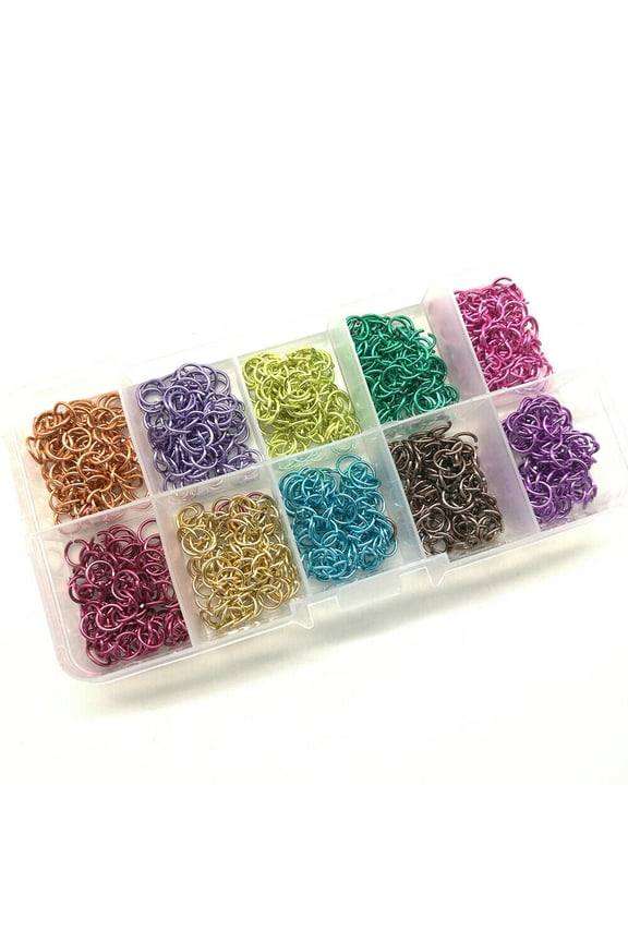 1000pc aluminium open Jump Ring Split Rings Connectors Jewelry DIY 10 Colors