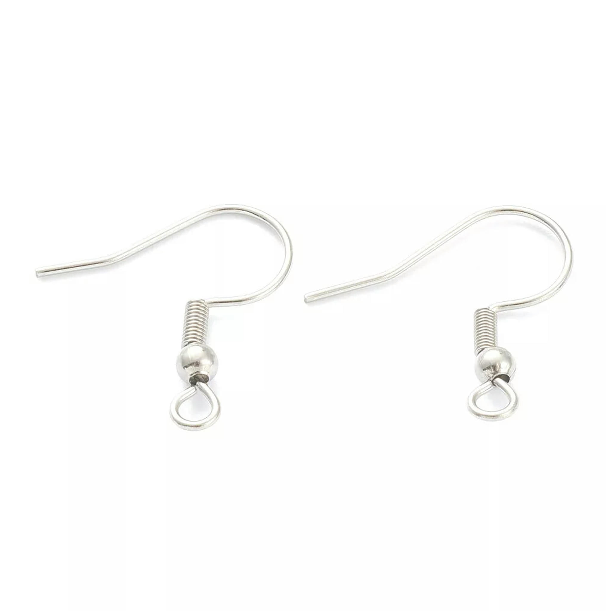U8MO 1000pcs 316 Surgical Stainless Steel Earring Hooks Ear Wire Earring Making 19mm