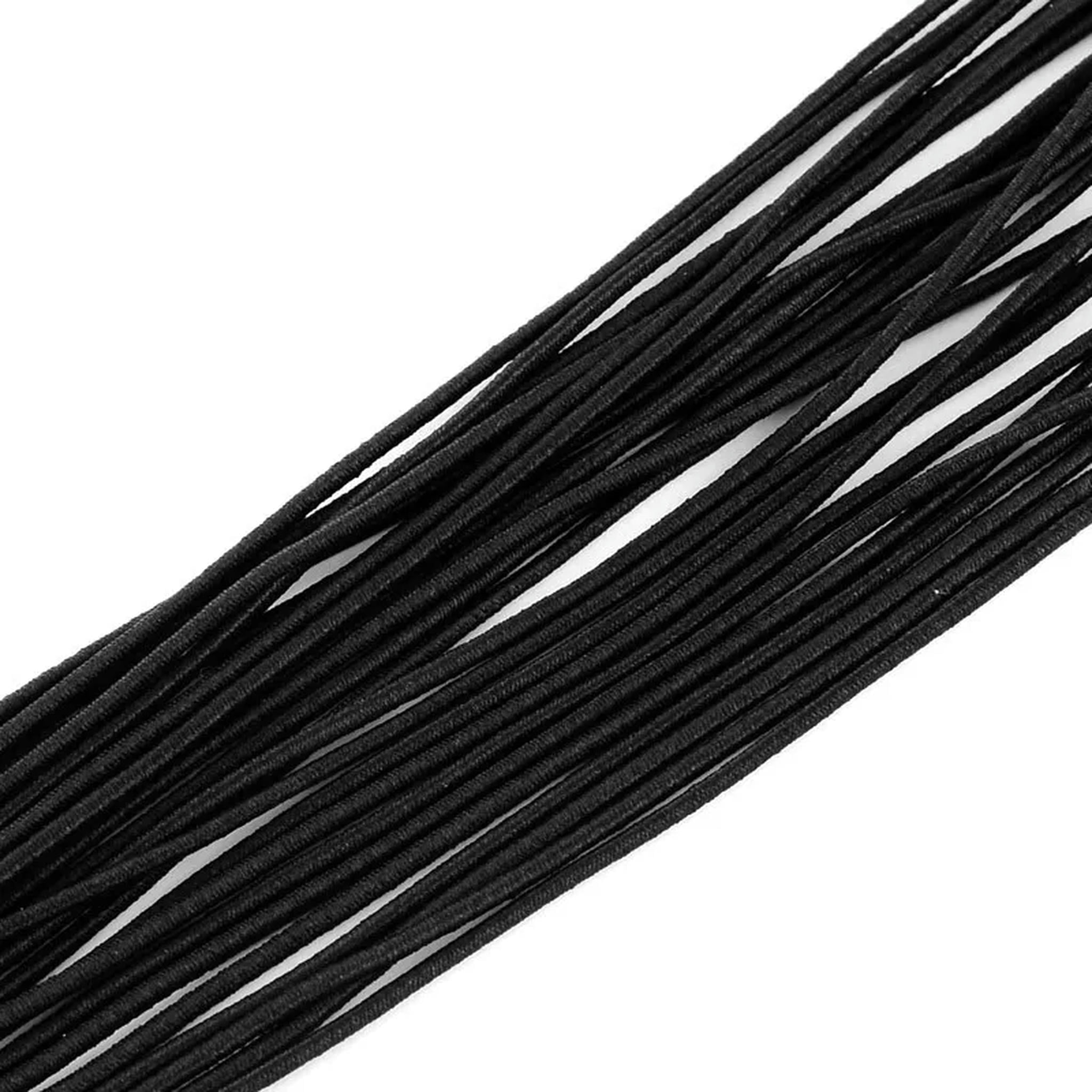 U8MO 100m Black Elastic Cord Round Jewelry Crafting String Beading Stretch String 4mm