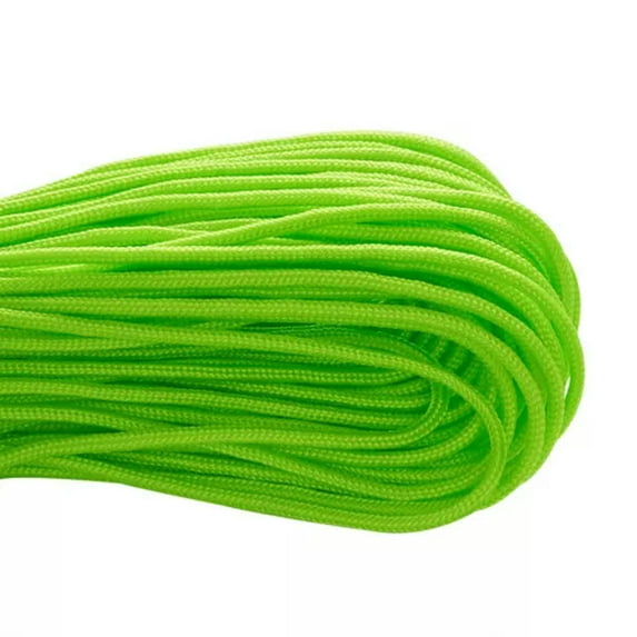 U8MO 100m Polyester Spandex Cord Ropes Spandex Accessory Thread For Climbing Rope 2mm-GreenYellow