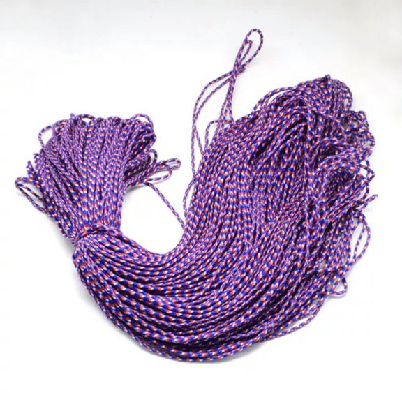 U8MO 100m Polyester Spandex Cord Ropes Spandex Accessory Thread For Climbing Rope 2mm-MediumBlue-2