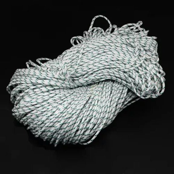 U8MO 100m Polyester Spandex Cord Ropes Spandex Accessory Thread For Climbing Rope 2mm-White-2