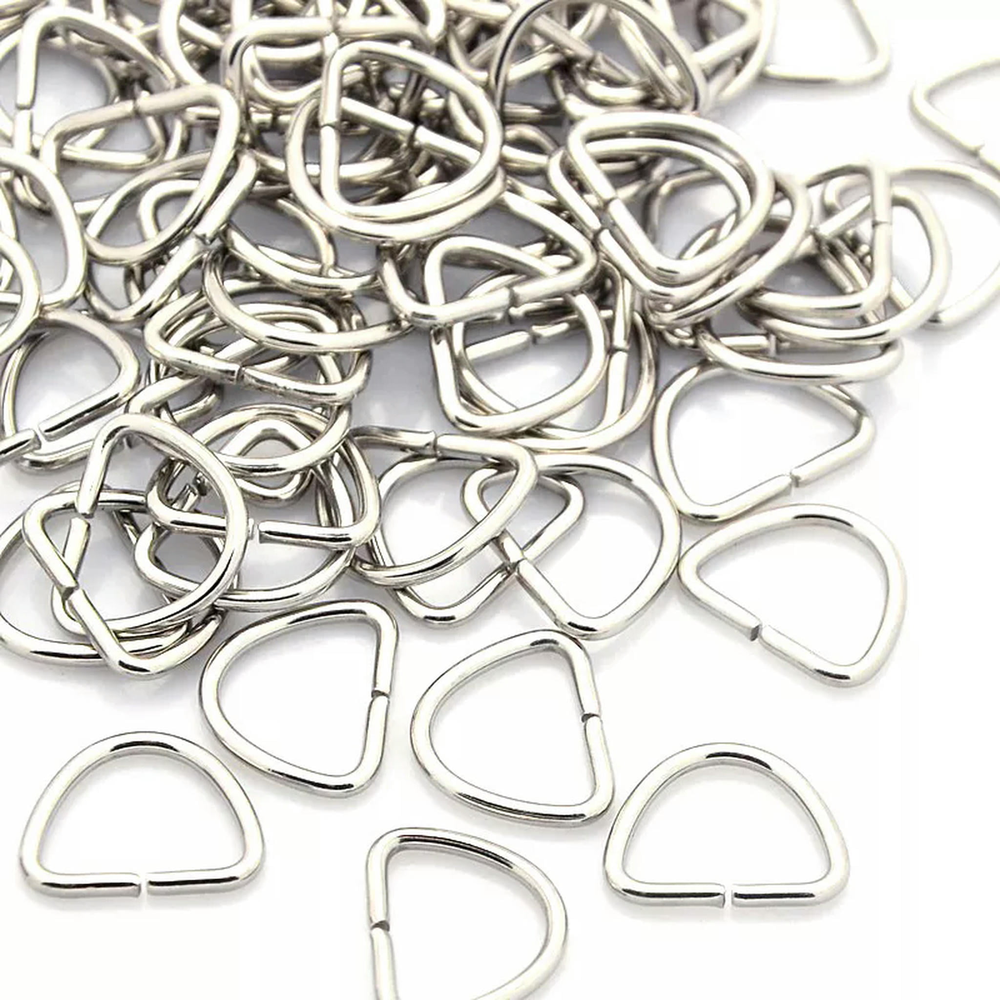 U8MO 100pcs 304 Stainless Steel Open Jump Rings Triangle Unsoldered ...