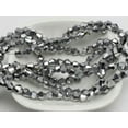 thumbnail image 1 of U8MO 100pcs 6mm Bicone bead Faceted Crystal Glass Beads Color For Choice-Silver Black, 1 of 8
