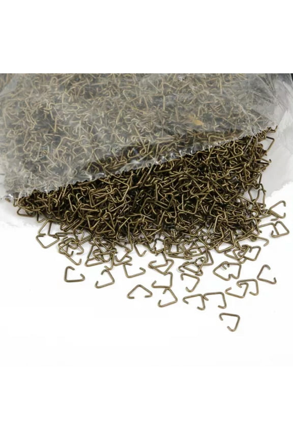 100pcs Triangle Jump Ring Bails Iron Metal Split Rings Connectors DIY Jewelry-Bronze