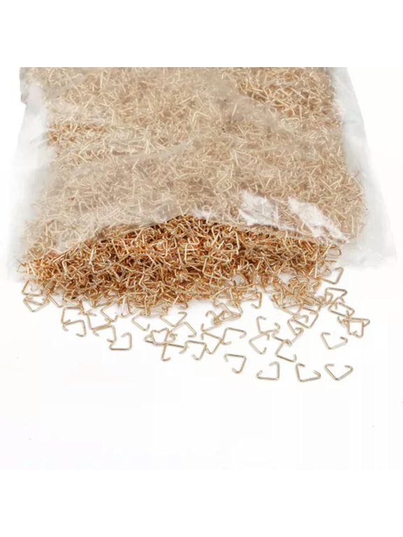 100pcs Triangle Jump Ring Bails Iron Metal Split Rings Connectors DIY Jewelry-KC Gold