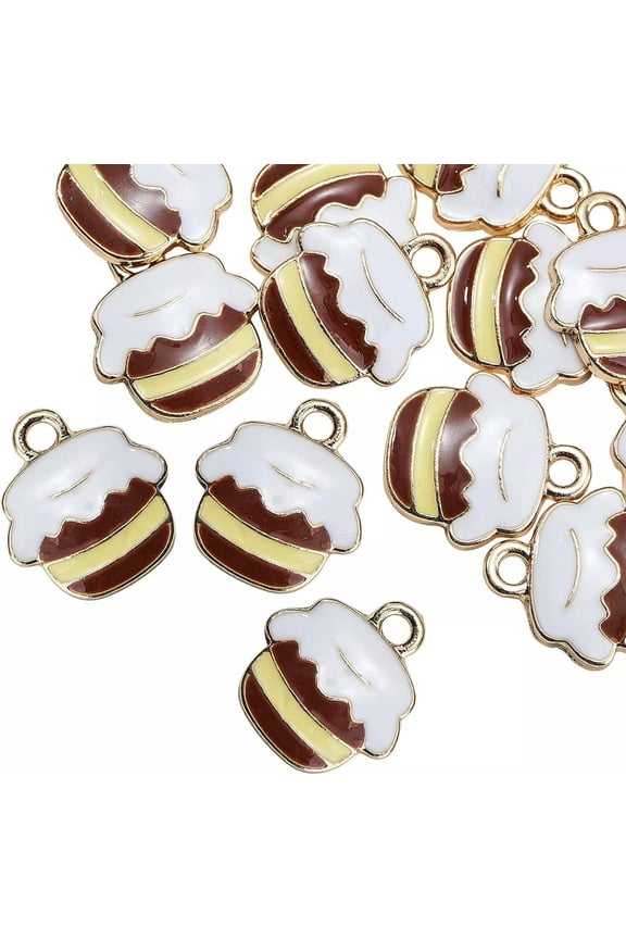 100x Honey Pot Cake Charms Pendants for Jewelry Necklace Making DIY Crafts