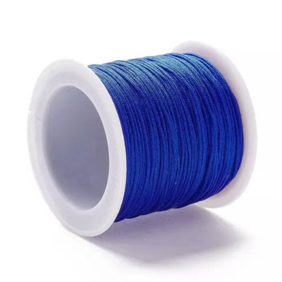 U8MO 100yards/roll 0.8mm Braided Nylon Thread DIY Material For Crafts Jewelry Making-Blue